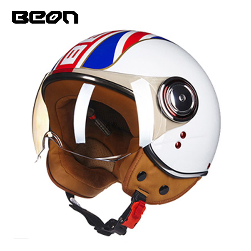 Casco Moto Aperto BEON 110B, C - Vintage Open Face Retro Helmet recensione e prezzo