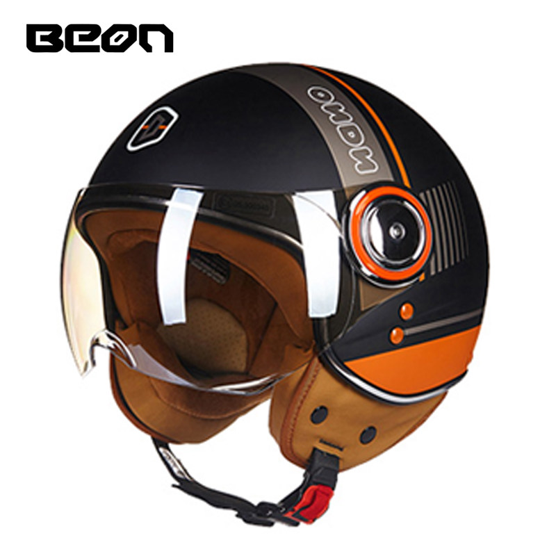 Casco Moto Aperto BEON 110B, C - Vintage Open Face Retro Helmet recensione e prezzo