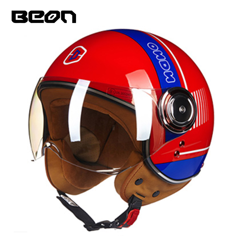 Casco Moto Aperto BEON 110B, C - Vintage Open Face Retro Helmet recensione e prezzo