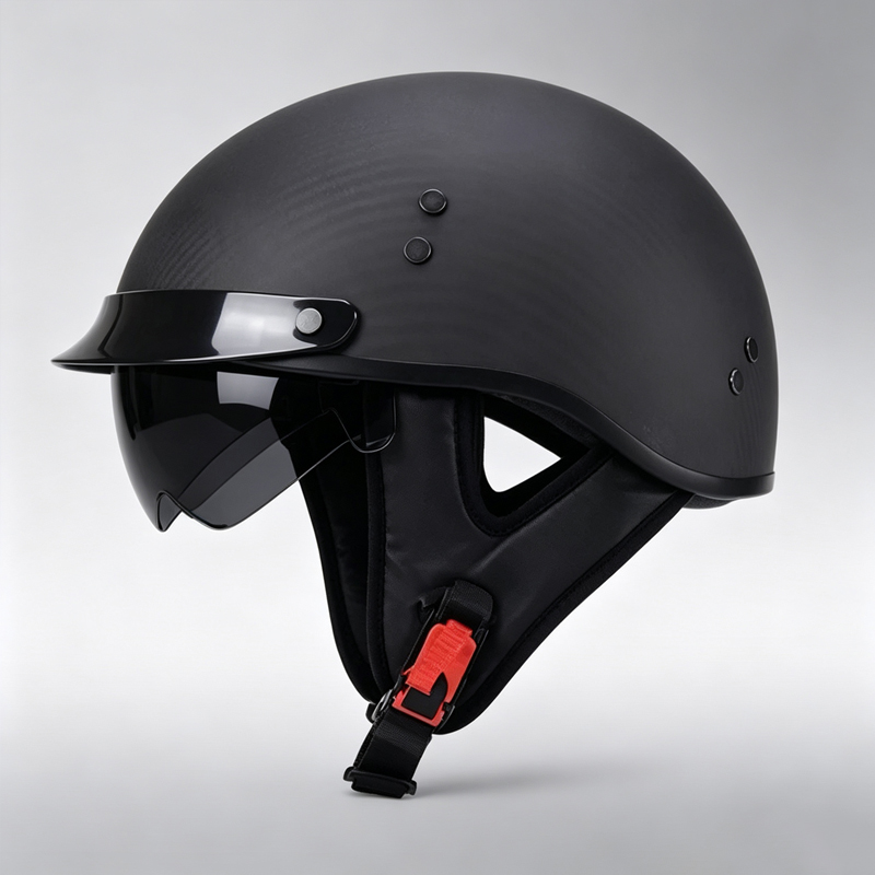 Casco Moto Aperto in Fibra di  - Carbon Fiber Lightweight Motorcycle Helmet recensione e prezzo