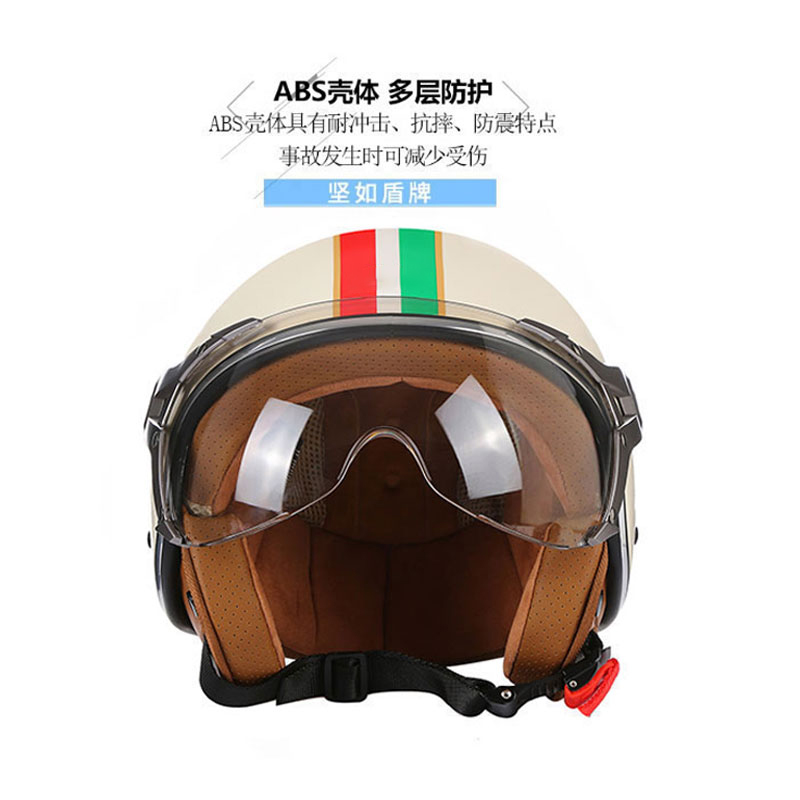 Caschi Moto Aperti 3/4 DOT Ret - Vintage Open Face Retro Helmet recensione e prezzo