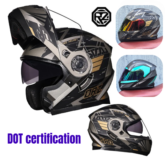 Orz Casco moto integrale con d - Modular Flip Up Motorcycle Helmet Dot Approved recensione e prezzo