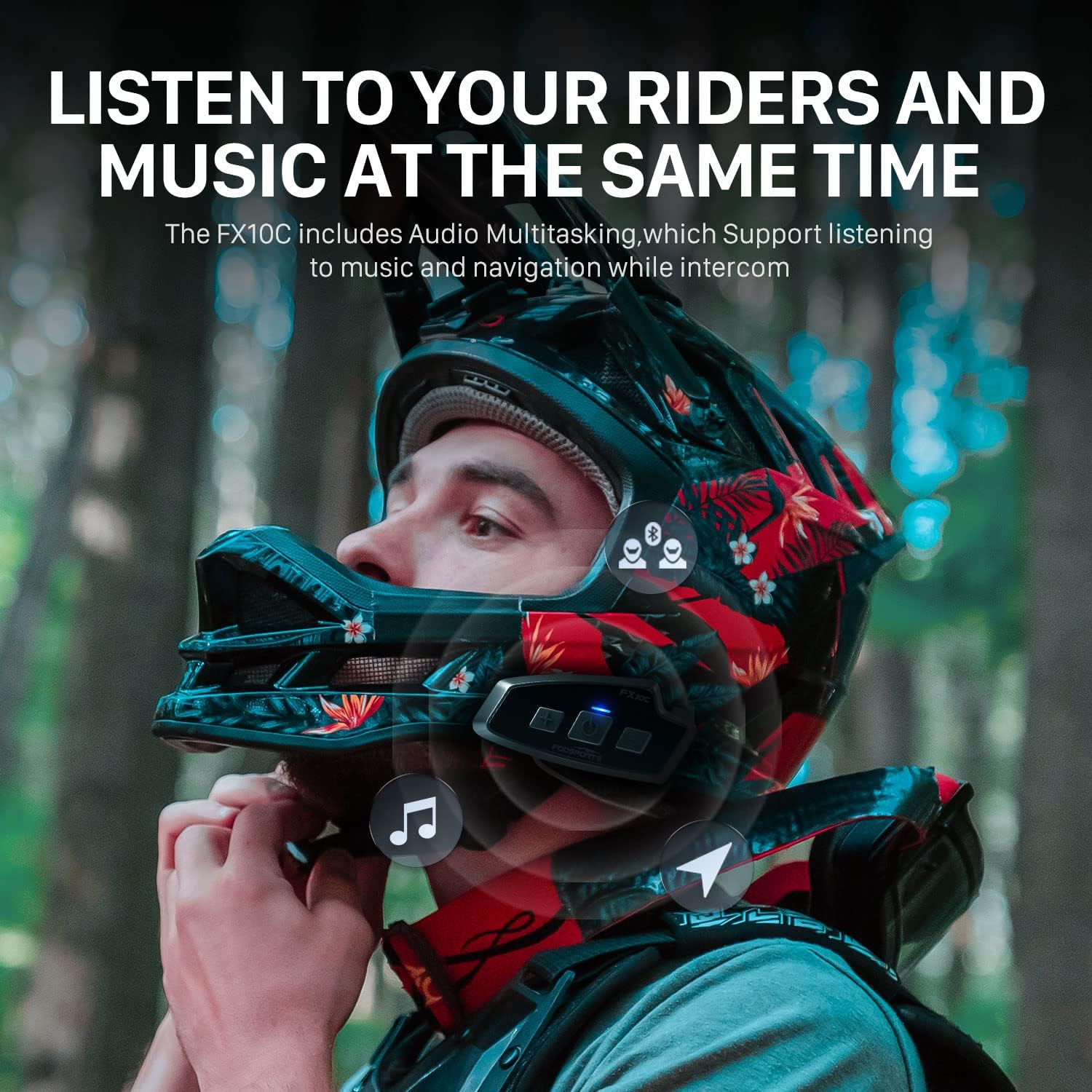 Fodsports FX 10C Moto Mesh Int - Full Face Motorcycle Helmet With Bluetooth recensione e prezzo