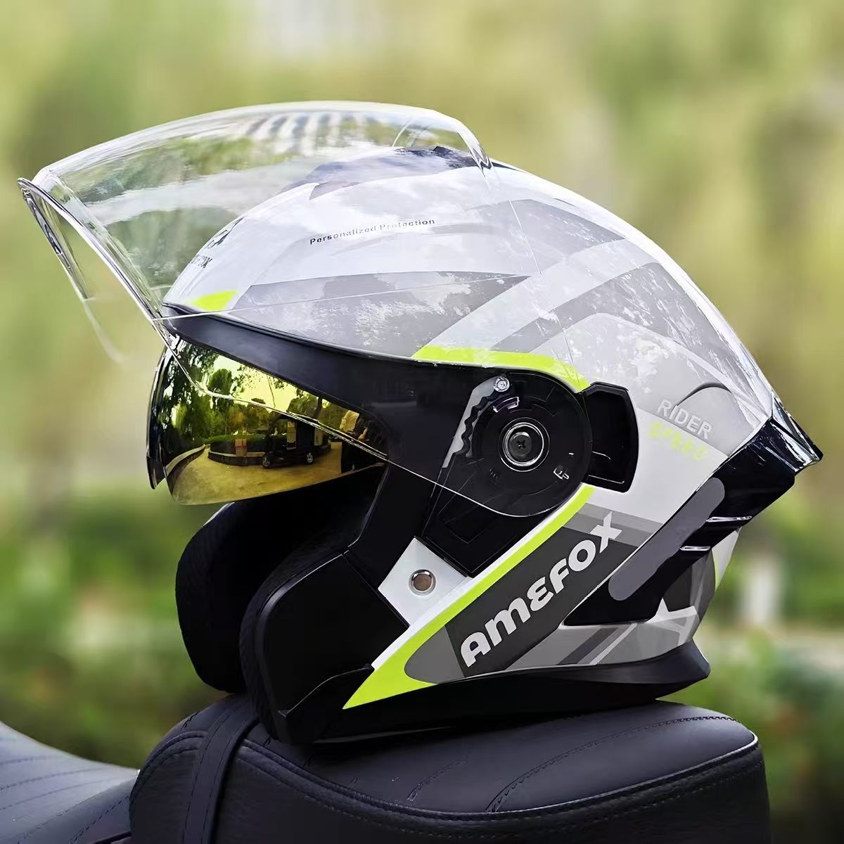 Casco Jet 3/4 con Doppia Visie - Motorcycle Helmet Inner Sun Visor Lens recensione e prezzo
