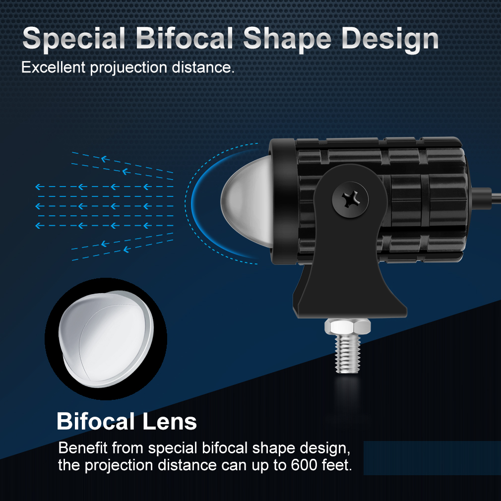 Universale moto LED faro proie - Universal Motorcycle Led Headlight Projector recensione e prezzo